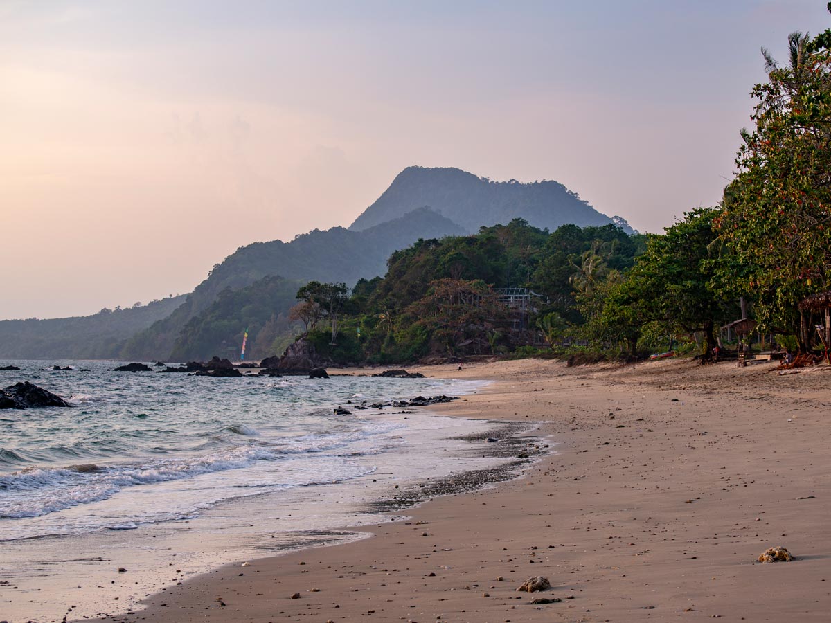 View of Koh Pu Mountain from Koh Jum