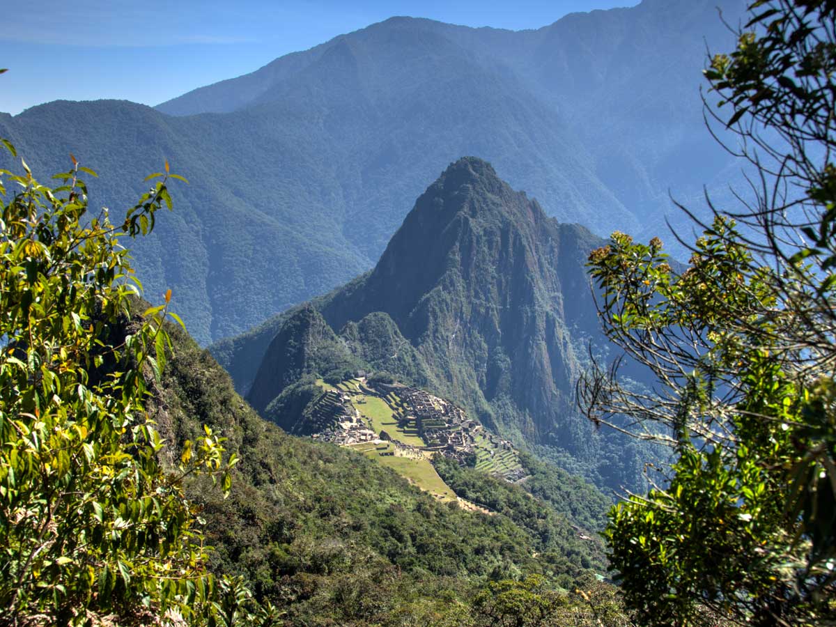 View from Machu Picchu mountain