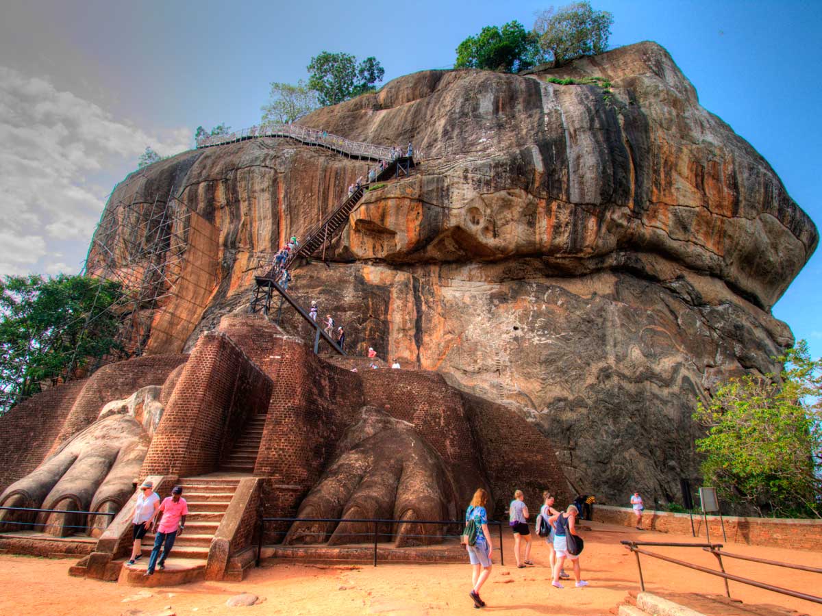 Sigiriya Lion Rock, view from "The Lions Feet"